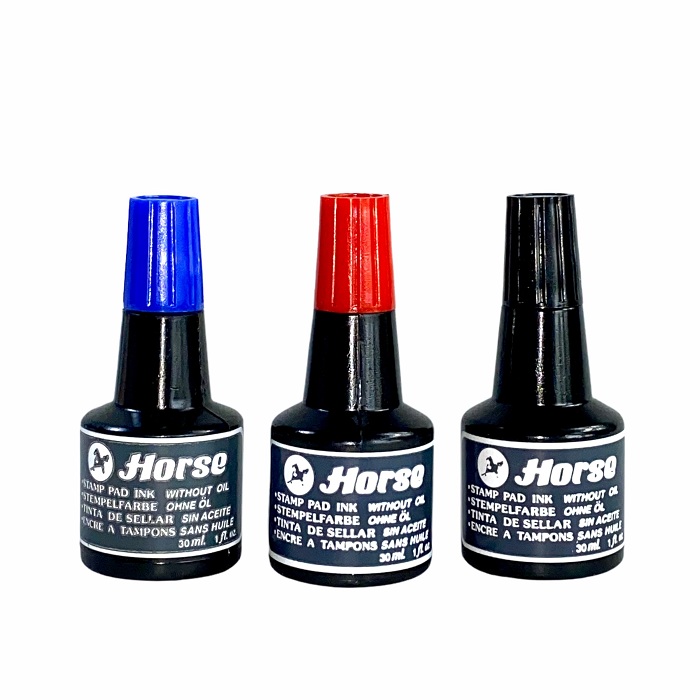 Mực dấu Horse Xanh - Đỏ - 30ml - EO Việt Nam - Chuyên văn phòng phẩm